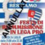 Pro Patria, la festa per la riammissione in piazza rinviata