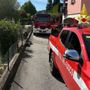 I vigili del fuoco sul posto