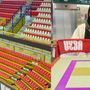 Il nuovo look della e-work Arena e l'arrivo a Malpensa di Mariam Metwally (foto Uyba)