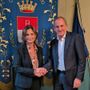 Il rettore dell'Università dell'Insubria Maria Pierro e il sindaco di Busto Arsizio Emanuele Antonelli