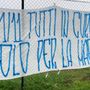 Pro Patria, nuovo striscione all’ex Maracanà: “Tutti in curva! Solo per la maglia”