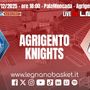 Knights in Sicilia: sfida ad Agrigento contro una Fortitudo rinforzata e in grande crescita