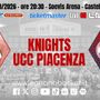 I Knights si ributtano sul campionato, venerdì ospitano la Ucc Piacenza