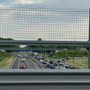 La lunga coda in autostrada tra Solbiate Arno Albizzate e Gallarate in direzione Milano