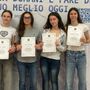 Da sinistra: Giulia Restelli, Giulia Farhanghi, Sara Niola, Camilla Piccinali Da sinistra: Giulia Restelli, Giulia Farhanghi, Sara Niola, Camilla Piccinali