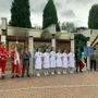 La cerimonia sotto la pioggia al Portichetto La cerimonia sotto la pioggia al Portichetto