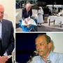 Angelo Carenzi in diversi momenti: a una inaugurazione al San Carlo, alla cerimonia per la Madonna in ospedale, al meeting di Rimini e festeggiando i 50 anni della cooperativa Rezzata