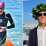 Stefano Ghisolfo durante una gara e il giorno della laurea