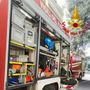 Fiamme in un capannone di Olgiate Olona: in azione i vigili del fuoco