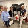 La Famiglia Bustocca all'inaugurazione dell'archivio Cri con la moglie di Angelo Castiglioni