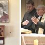 Il quadro e la teca. A lato monsignor Domenico Sorrentino e don David Maria Riboldi Il quadro e la teca. A lato monsignor Domenico Sorrentino e don David Maria Riboldi