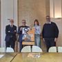 Da sinistra, Giorgio Albè, Alessandro Albani, Alice Mometti, Alfonso Cassarino