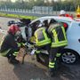 Le auto coinvolte nell'incidente