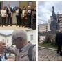 Federico, discendente di Enrico Dell'Acqua, in municipio, alla stazione e sotto in un abbraccio spontaneo con il Tarlisu Federico, discendente di Enrico Dell'Acqua, in municipio, alla stazione e sotto in un abbraccio spontaneo con il Tarlisu