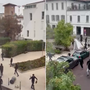 Cestini rovesciati e urla dai balconi, ma il video non è di Busto. L’appello a fermare la catena della paura