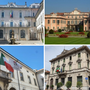 In alto a sinistra Villa Recalcati, sede della Provincia. Poi, in senso orario, i comuni di Varese, Busto Arsizio e Gallarate In alto a sinistra Villa Recalcati, sede della Provincia. Poi, in senso orario, i comuni di Varese, Busto Arsizio e Gallarate