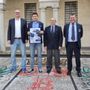 Da sinistra, Emilio Appiana, Luca Folegani, Marco Speroni, Michele Austoni