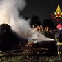 L'intervento dei vigili del fuoco in via Giotto a Tradate