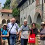 I giornalisti tedeschi all'Eremo di Santa Caterina del Sasso a Leggiuno