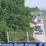 I soccorritori sul luogo dell'incidente (foto webcam Autostrade per l'Italia)