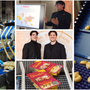 Raddoppia lo stabilimento di Lonate Ceppino dello Scoiattolo: al centro dall'alto Matteo Di Caro vicino ai paesi del mondo in cui arrivano ravioli e pasta fresca varesini, quindi con il fratello Max Di Caro, dg dell'azienda, e a destra i tortelloni in produzione