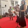 Ivanoe Pellerin durante la premiazione