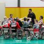 L'HS Amca Elevatori Varese durante un timeout L'HS Amca Elevatori Varese durante un timeout