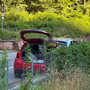 L'impatto nei pressi del laghetto Fonteviva nel primo tratto di viale Valganna L'impatto nei pressi del laghetto Fonteviva nel primo tratto di viale Valganna