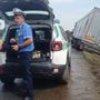 Angera: tir esce di strada, via Varesina chiusa al traffico Angera: tir esce di strada, via Varesina chiusa al traffico