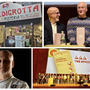 In alto da sinistra: l'insegna dello storico locale varesino e Antonello Cioffi (al centro) che riceve il riconoscimento. In basso: Ancora Cioffi e una foto di gruppo per i titolari delle pizzerie premiate