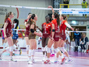 Orgoglio Uyba contro Scandicci (foto Gabriele Alemani, Lega Volley Femminile)