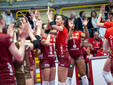 Orgoglio Uyba contro Scandicci (foto Gabriele Alemani, Lega Volley Femminile)