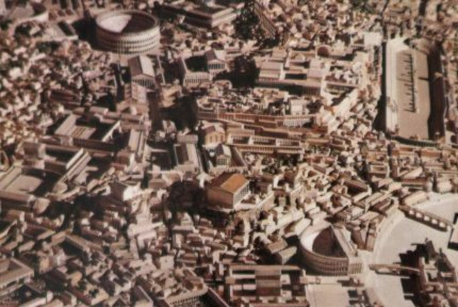 Un plastico di Roma antica