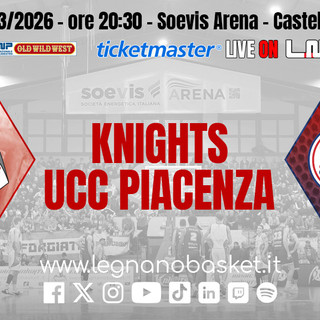 I Knights si ributtano sul campionato, venerdì ospitano la Ucc Piacenza
