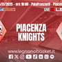 Knights a Piacenza per un’altra sfida ad alta intensità