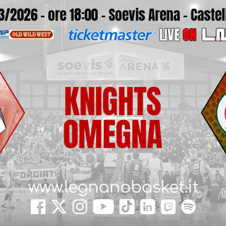 Knights-Omegna, sfida playoff: in palio punti pesanti per stare nel treno delle prime sei