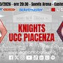 I Knights si ributtano sul campionato, venerdì ospitano la Ucc Piacenza