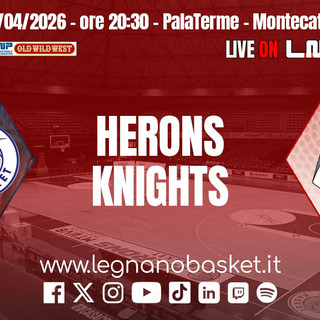 Legnano va a Montecatini per affrontare la Herons di Meo Sacchetti