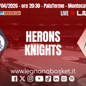 Legnano va a Montecatini per affrontare la Herons di Meo Sacchetti