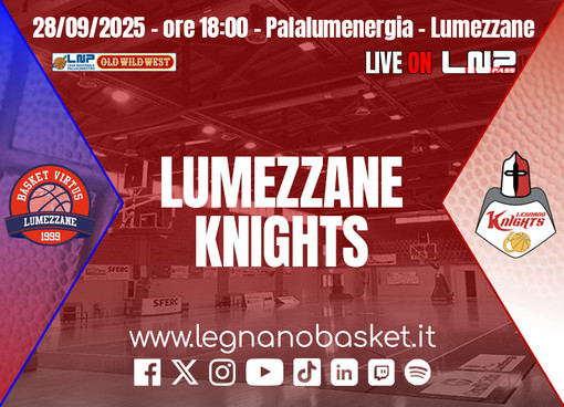 I Knights sfidano Lumezzane, rivincita dopo la finale persa al Torneo Morelli