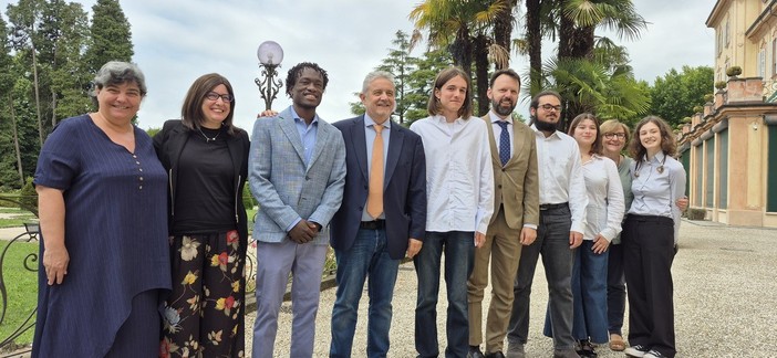 I firmatari dell'accordo questa mattina a Villa Recalcati, sede della Provincia