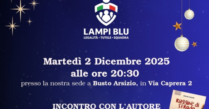 Natale con Lampi Blu: panettoni, auguri e incontro con l’autore