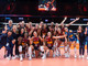 La festa della azzurre per la finale (foto Federvolley)