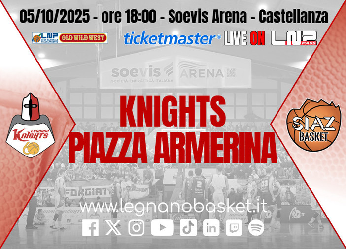 Knights in cerca del tris contro Piazza Armerina degli ex Gallizzi e Cepic