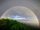 Nubi e arcobaleno a luglio al Campo dei Fiori (foto Centro Geofisico Prealpino)