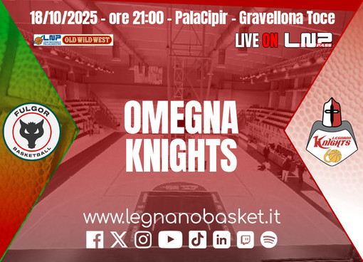 Sfida dal sapore speciale per i Knights: sabato a Omegna contro gli ex Eliantonio e Sacchettini Sfida dal sapore speciale per i Knights: sabato a Omegna contro gli ex Eliantonio e Sacchettini