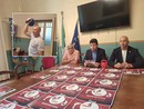 La conferenza stampa di presentazione del Campionato mondiale Kettlebell, nel riquadro Oleh Ilika in azione in sala giunta