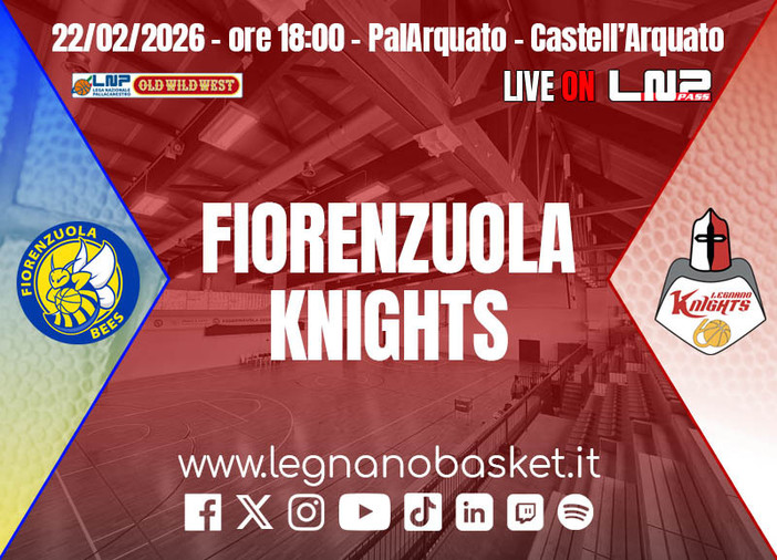 Knights Legnano a Fiorenzuola tra assenze e voglia di riscatto