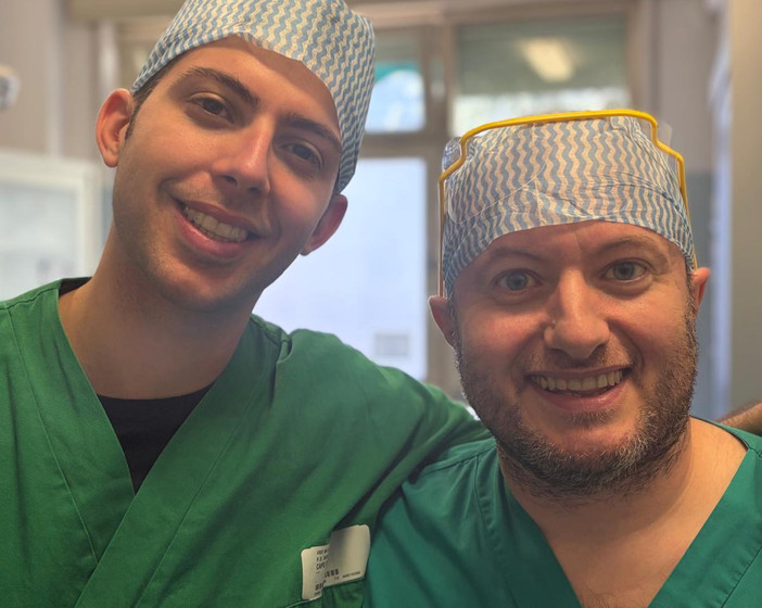 Da sinistra, il dottor Atzeni e il dottor Bonarcina