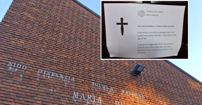 Il piccolo Matteo Granata non c’è più, lo accoglie il suo asilo in attesa delle esequie